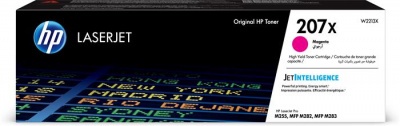 W2213X Lézertoner Color LaserJet Pro M182N, M183FW nyomtatókhoz, HP 207X, magenta, 2,45k
