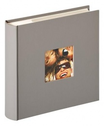 Fotóalbum, 200 fotó, 10x15 cm, "Walther Fun", szürke